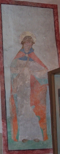 Fresko eines männlichen Heiligen